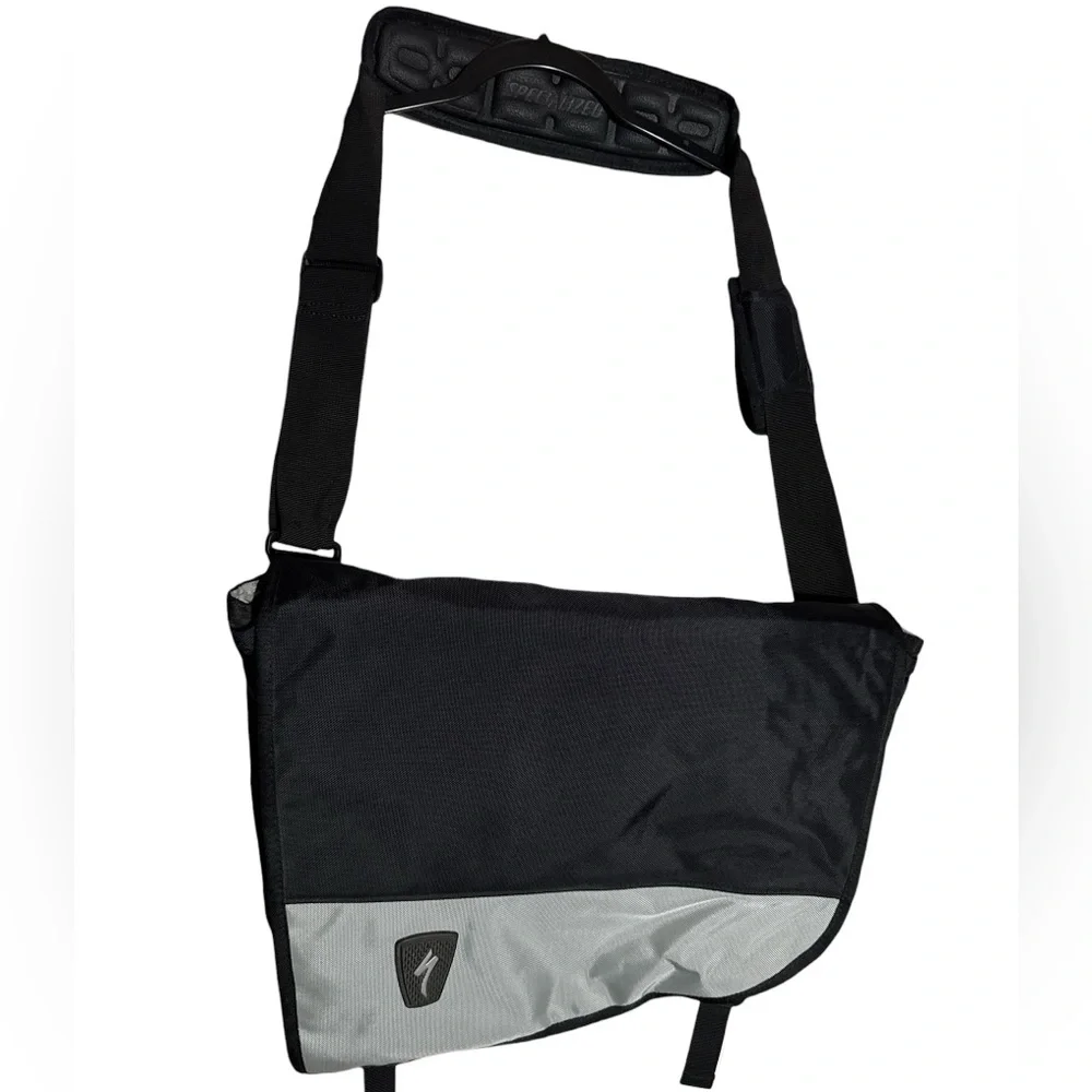 Vintage Specialized Black crossbody messenger laptop bag